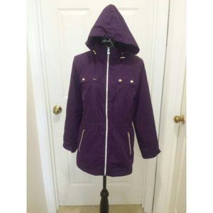 Style & Co Sport Hooded Rain Jacket